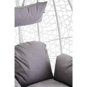 Goa Grey And White Egg Chair - Image 7