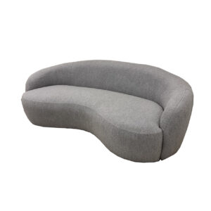 Grey Boucle Teddy Curve Sofa - Image 7