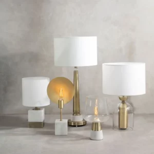 luxury gold and cream lamp