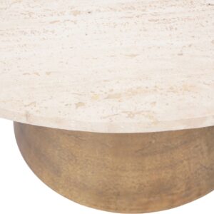 Isabella Cream Stone Coffee Table - Image 5