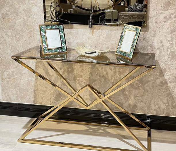 Elite Gold Console Table