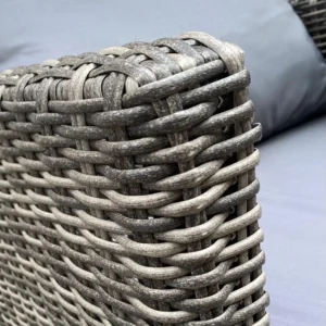 Grey garden rattan sofa set