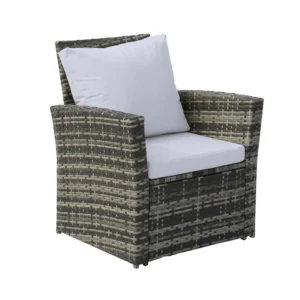 Grey garden rattan sofa set