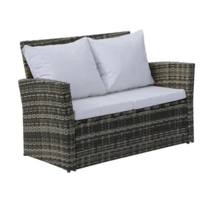 Grey garden rattan sofa set