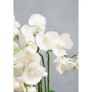 White Orchid In Plant Pot 52CM - Image 12