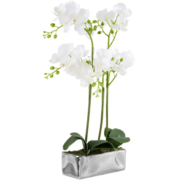 White Orchid In Plant Pot 52CM