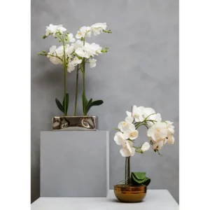 White Orchid In Plant Pot 52CM - Image 6