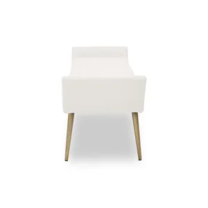 Venus Cream & Brass Bench - Image 6