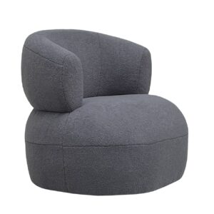 boucle accent chair grey