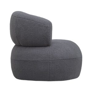 boucle accent chair grey