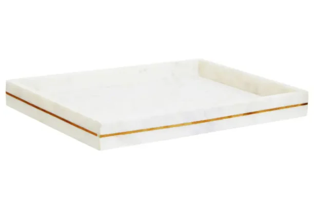 Marble Tray with Gold Inlay