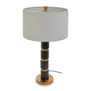 Edre Brass And Black Marble Lamp - Image 6