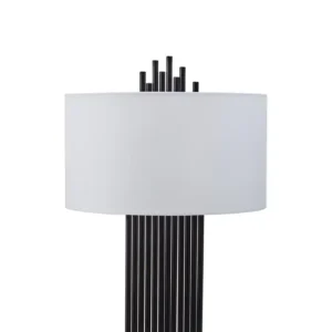 Luxury Chrome Lamp With White Shade - Image 5