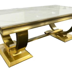 Ariana Gold Marble Coffee Table - Image 11