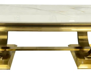 Ariana Gold Marble Coffee Table - Image 12