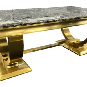 Ariana Gold Marble Coffee Table - Image 13