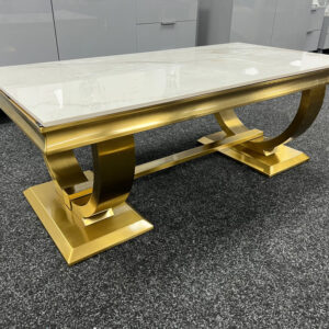 Ariana Gold Marble Coffee Table - Image 15