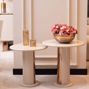 rose gold side tables