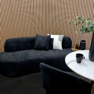 Bellino Black Curve 3 Seater Sofa - Image 3