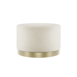 Luxe Cream And Gold Footstool - Image 3