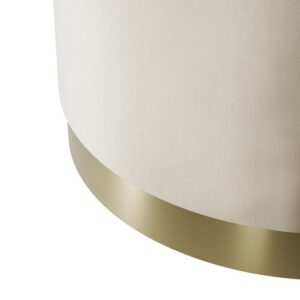 Luxe Cream And Gold Footstool - Image 2