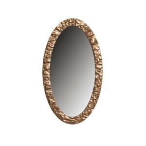 luxury gold mirror wall oval