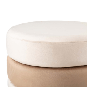 cream footstool