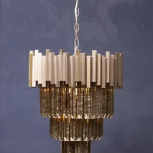 Nickel 4 Tier Chandelier - Image 2