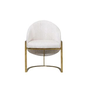 cream and gold luxury dining chair by luxura home perfectly matches the como luxury dining table