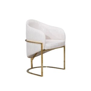 cream and gold luxury dining chair by luxura home perfectly matches the como luxury dining table