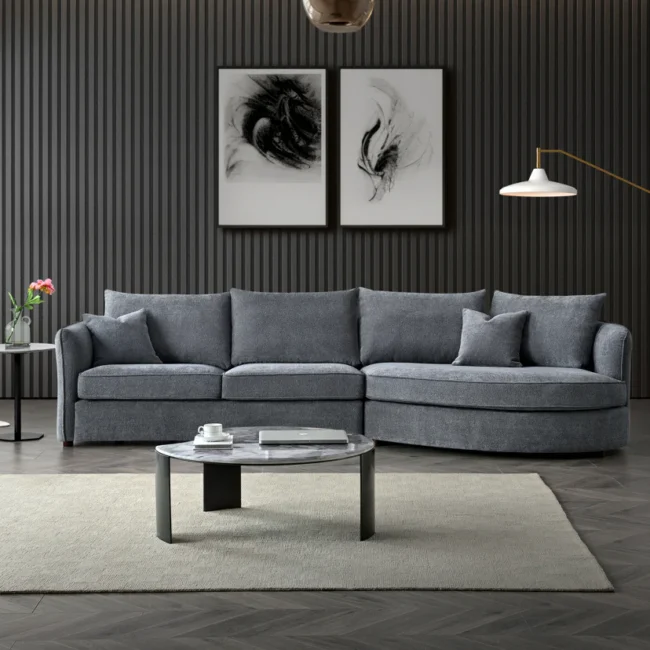 grey corner chaise sofa