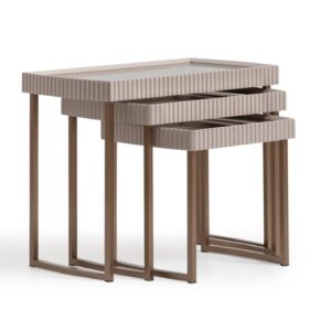 gold nesting tables