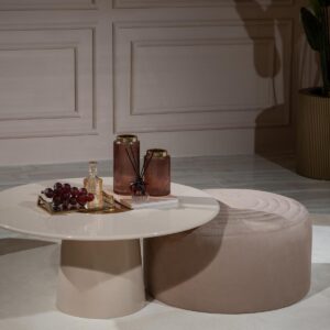 Aurelia Bespoke Round Footstool - Image 2