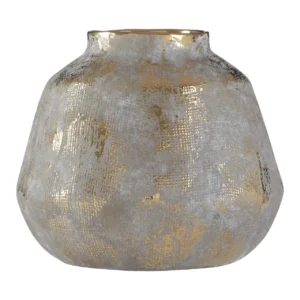 Grey And Gold Ceramic Vase - Image 7