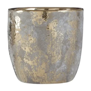 Grey And Gold Ceramic Vase - Image 9