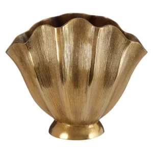 Gold Fluted Vase