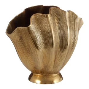 Gold Fluted Vase