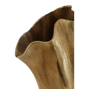 Gold Fluted Vase