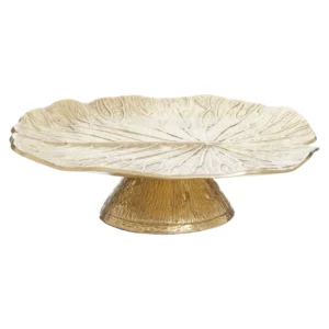 Gold Leaf Cake Stand