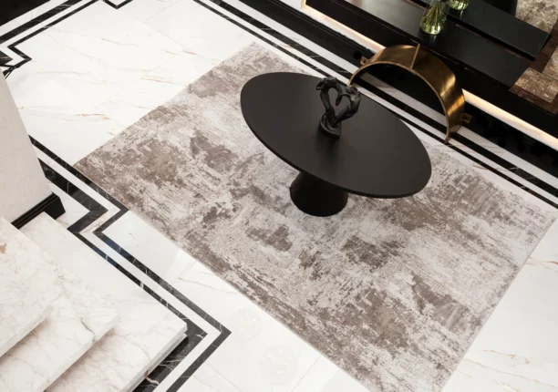 Transform your living space with the allure of the outdoors with our Ellie Rug. Adorned with serene shades of brown and white and an ethereal design, this abstract rug effortlessly evokes a sense of tranquil bliss, perfect for unwinding or infusing your home with a touch of natural elegance.