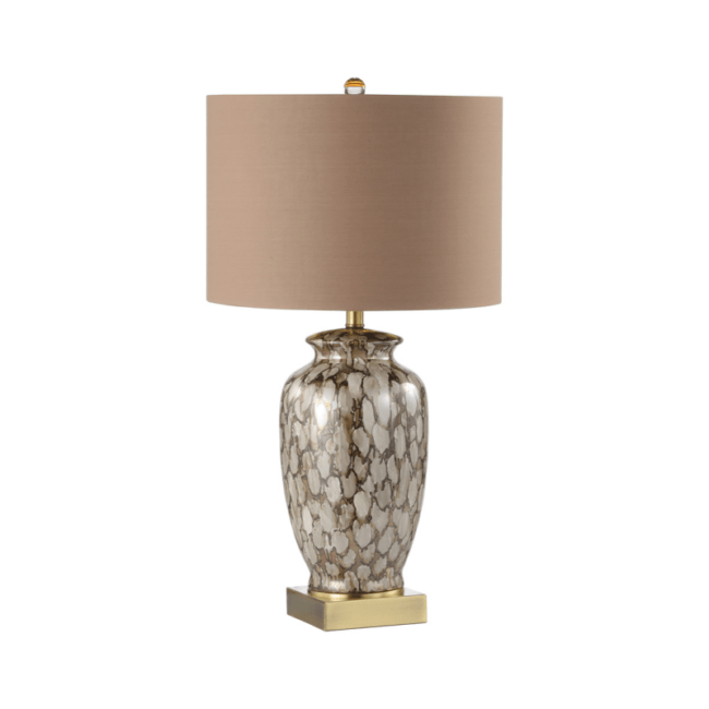 Brown Speckled Ceramic Lamp