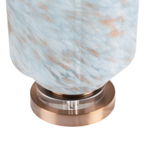 Light Blue Speckled Table Lamp