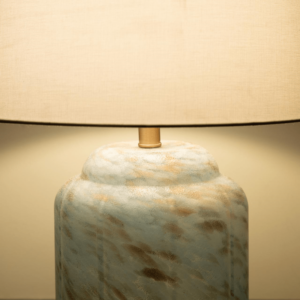 Light Blue Speckled Table Lamp