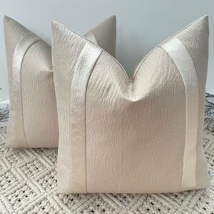 The Cream Panelled Cushion - Image 5