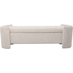 Alba Storage Bench Cream Boucle - Image 4