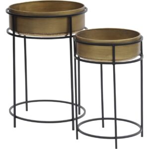 Tall Gold Planter Set of 2 - Image 2