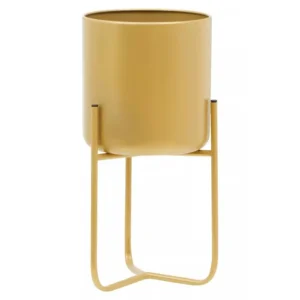 Small Gold Floor Planter - Image 2