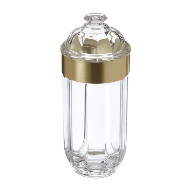 Large Gold Acrylic Canister