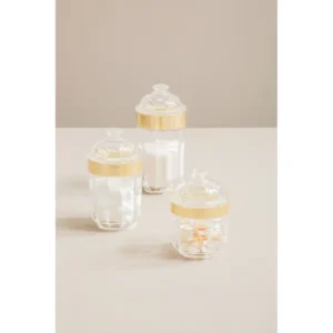 Large Gold Acrylic Canister - Image 7