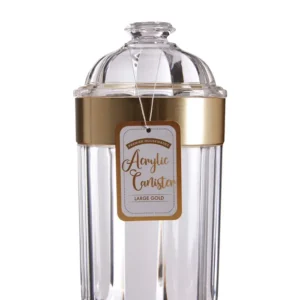 Large Gold Acrylic Canister - Image 6